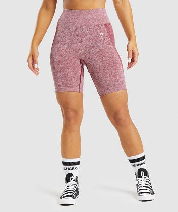 Szorty Damskie Gymshark Flex Cycling Bordowe | PL 2475ZUT